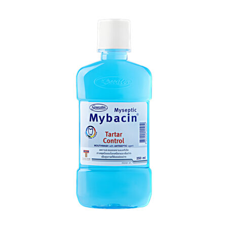 น้ำยาบ้วนปากมายบาซิน สูตรคูลทาร์ทาร์ คอนโทรล MyBacin Mouthwash Tartar control